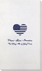 Patriotic Heart Bamboo Luxe Guest Towels