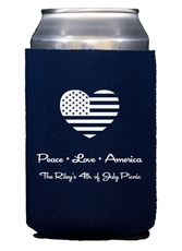Patriotic Heart Collapsible Huggers