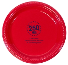 Cheers to 250 Years Plastic Plates
