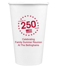 Cheers to 250 Years Paper Coffee Cups