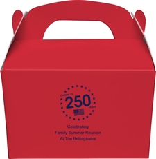Cheers to 250 Years Gable Favor Boxes