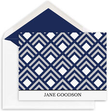 Geometric Pattern Folded Note Cards