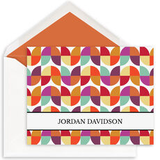Colorful Geometric Pattern Note Cards