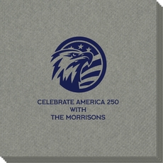 American Eagle with Flag Linen Like Napkins