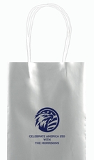 American Eagle with Flag Mini Twisted Handled Bags