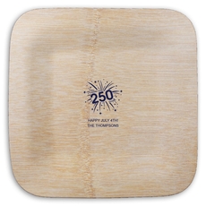 American 250 Celebration Square Bamboo Plates