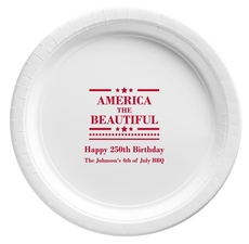 America The Beautiful Paper Plates