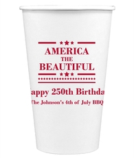 America The Beautiful Paper Coffee Cups