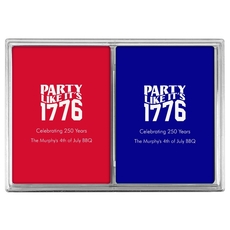 Party Like It's 1776 Double Deck Playing Cards