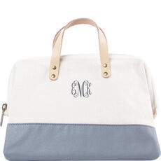 Personalized Grey Canvas Tool Bag
