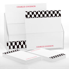 Black Harlequin Notepad Set (4 Pads)