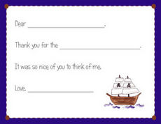 Pirate Fill In Thank You Notes