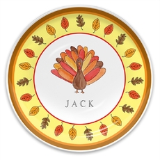 Tom Turkey Children's Plate