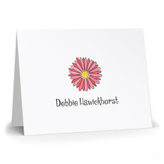 Gerber Daisy Folded Note Cards