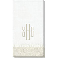 Natural Border Caspari Guest Towels