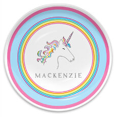 Unicorn Over the Rainbow Childen's ThermoSaf® Plate