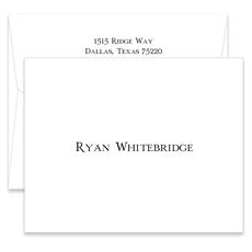 Coach Folded Note Cards - Raised Ink