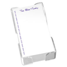 Family Pride List in Anthony Font with Acrylic Holder