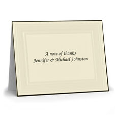 Elegant Melbourne Folded Note Cards - Raised Ink