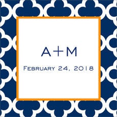 Navy Bristol Tile Gift Stickers