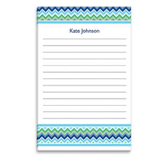 Blue Chevron Notepad