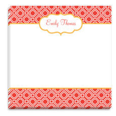 Orange Geometric Notepad