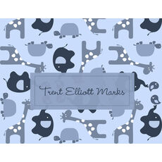 Zoo Babies Folded Note Cards