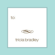 Chocolate Scroll Enclosure Cards