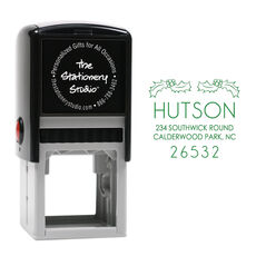 Holly Leaves Self Inking Stamp