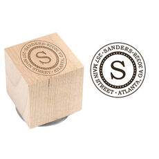 Sanders Wood Block Rubber Stamp