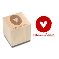 Heart of Mine Wood Block Rubber Stamp