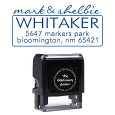 Whitaker Address Rectangular Self Inking Stamp