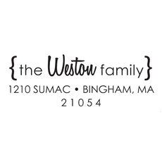 Weston Address Rectangular Self-Inking Stamp