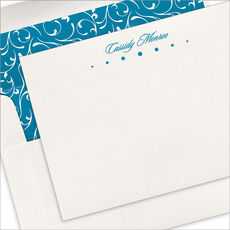 Row of Dots Flat Note Cards - Letterpress