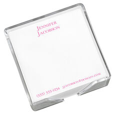 Isaac Memo Square with Acrylic Holder