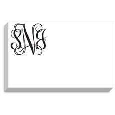 Monogrammed Big and Bold Notepads