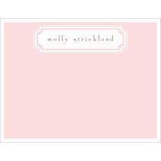 Ballet Pink Frame Flat Note Cards