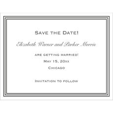 Grand Border Letterpress Save the Date Cards