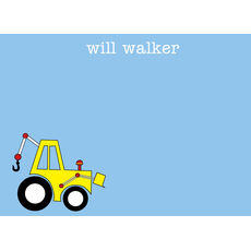 Bulldozer Flat Note Cards