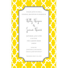 Golden Bloom Invitations