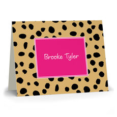 Cheetah Folded Note Cards