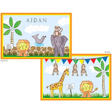 Zoo Friends Laminated Placemat