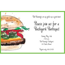 Juicy Burger Invitations