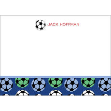 Boys Soccer Flat Note Cards