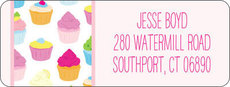 Cupcakes Return Address Labels