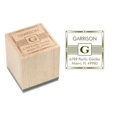 Garrison Wood Block Rubber Stamp
