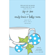 Boy Tea Invitations