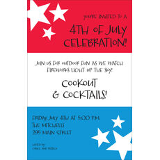 July Stripes Invitations
