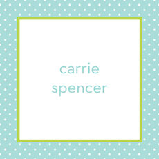 Wintermint Polka Dot Gift Stickers