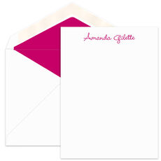 Wendy Letter Sheets (6.25 in. x 9.25 in.) - Raised Ink